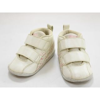 アシックス(asics)の【値下げ!】▲アシックス/asics▲12.5cm スニーカー/シューズ/靴 白×花柄【中古】子供 キッズ kids ベビー baby 女の子 春夏秋冬 512032 shoes(スニーカー)