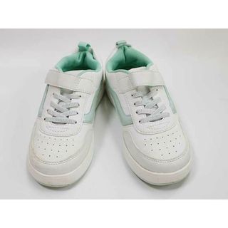 ヴァンズ(VANS)の▼ヴァンズ/バンズ/Vans▼20cm スニーカー/スポーツシューズ/運動靴 白×緑 【中古】 子供 キッズ kids 女の子 shoes 203042(スニーカー)