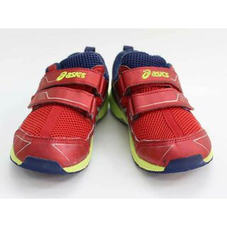 アシックス(asics)の【値下げ!】▼アシックス/asics ▼19.5cm スニーカー/シューズ/靴 レッド×ブルー 【中古】 子供 キッズ kids  男の子  春夏秋冬 501132 shoes(スニーカー)