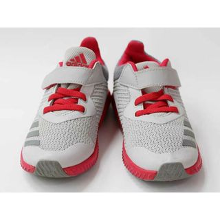 アディダス(adidas)の▼アディダス/adidas▼17cm スニーカー/スポーツシューズ/運動靴 ピンク×グレー 【中古】子供 キッズ kids   男の子 女の子 春夏秋冬 shoes 121042(スニーカー)