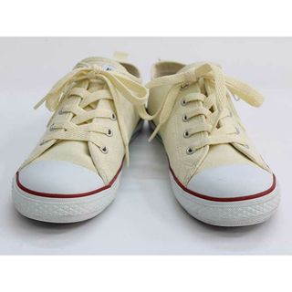 コンバース(CONVERSE)の▽コンバース/CONVERSE▽22cm スニーカー/シューズ/靴 アイボリー オールスター【中古】子供 キッズ kids ジュニア 男の子 女の子 春夏秋冬 shoes 131042(スニーカー)