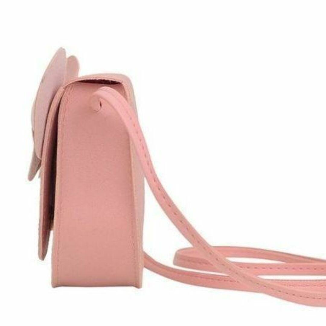 鞄 ショルダーバッグ リボン 子供用 ハンドバッグ  新品未使用 韓国 ピンク キッズ/ベビー/マタニティのこども用バッグ(ポシェット)の商品写真