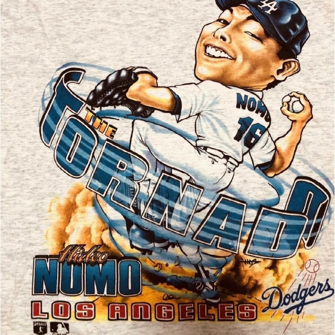 90's USA製 野茂英雄 ドジャース #16 トルネード Tシャツ M 90's USA製 野茂英雄 ドジャース #16 トルネード Tシャツ M
