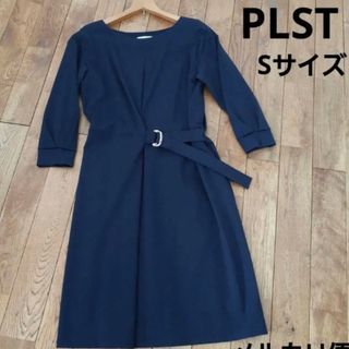 プラステ(PLST)のプラステ　ネイビーワンピース(ひざ丈ワンピース)