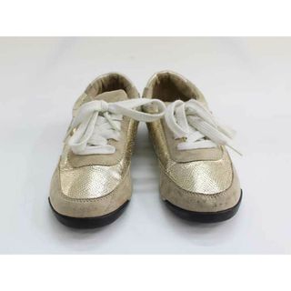 Michael Kors - ▼マイケルコース/MICHAEL KORS▼20.6cm スニーカー/シューズ/靴 ゴールド×ベージュ×白 【中古】 子供 キッズ kids 男の子 女の子 秋冬 shoes 712132