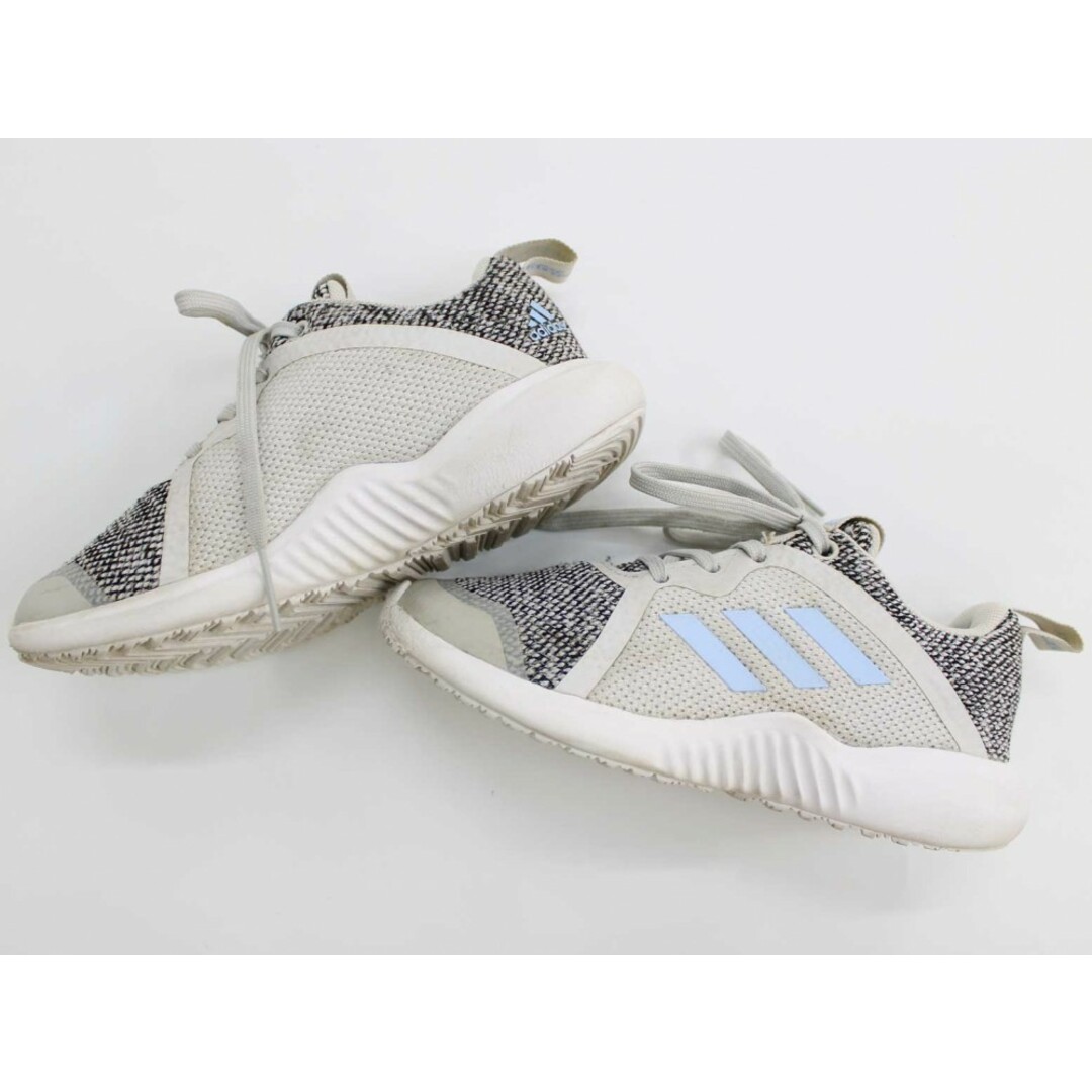 adidas(アディダス)の◇アディダス/adidas◇19cm スニーカー/スポーツシューズ/運動靴 グレー×黒【中古】子供 キッズ kids 男の子 女の子 春夏秋冬 shoes 902042 キッズ/ベビー/マタニティのキッズ靴/シューズ(15cm~)(スニーカー)の商品写真