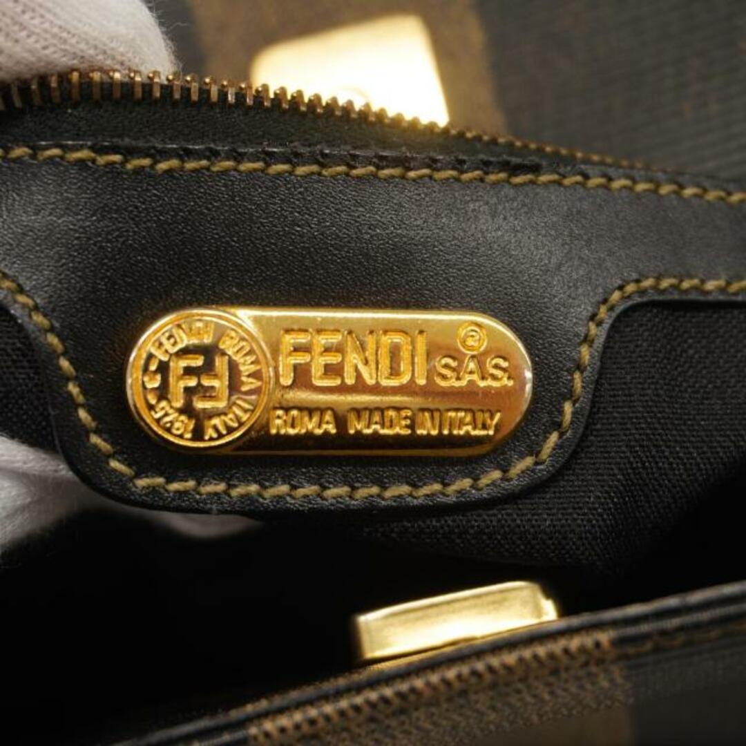 FENDI(フェンディ)の★SALE 【4gb1240】フェンディ ショルダーバッグ/ペカン/PVC/レザー/ブラウン/ゴールド金具 【中古】 レディース レディースのバッグ(ショルダーバッグ)の商品写真