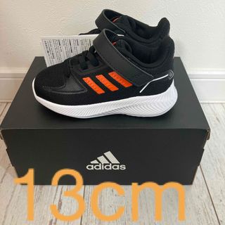 アディダス(adidas)の新品 13cm adidas ベビー スニーカー シューズ 靴 ブラック 黒(スニーカー)