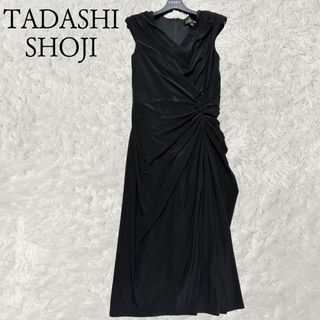 タダシショウジ(TADASHI SHOJI)のタダシショージ　TADASHISHOJI ドレープワンピース　ノースリーブ(ロングワンピース/マキシワンピース)