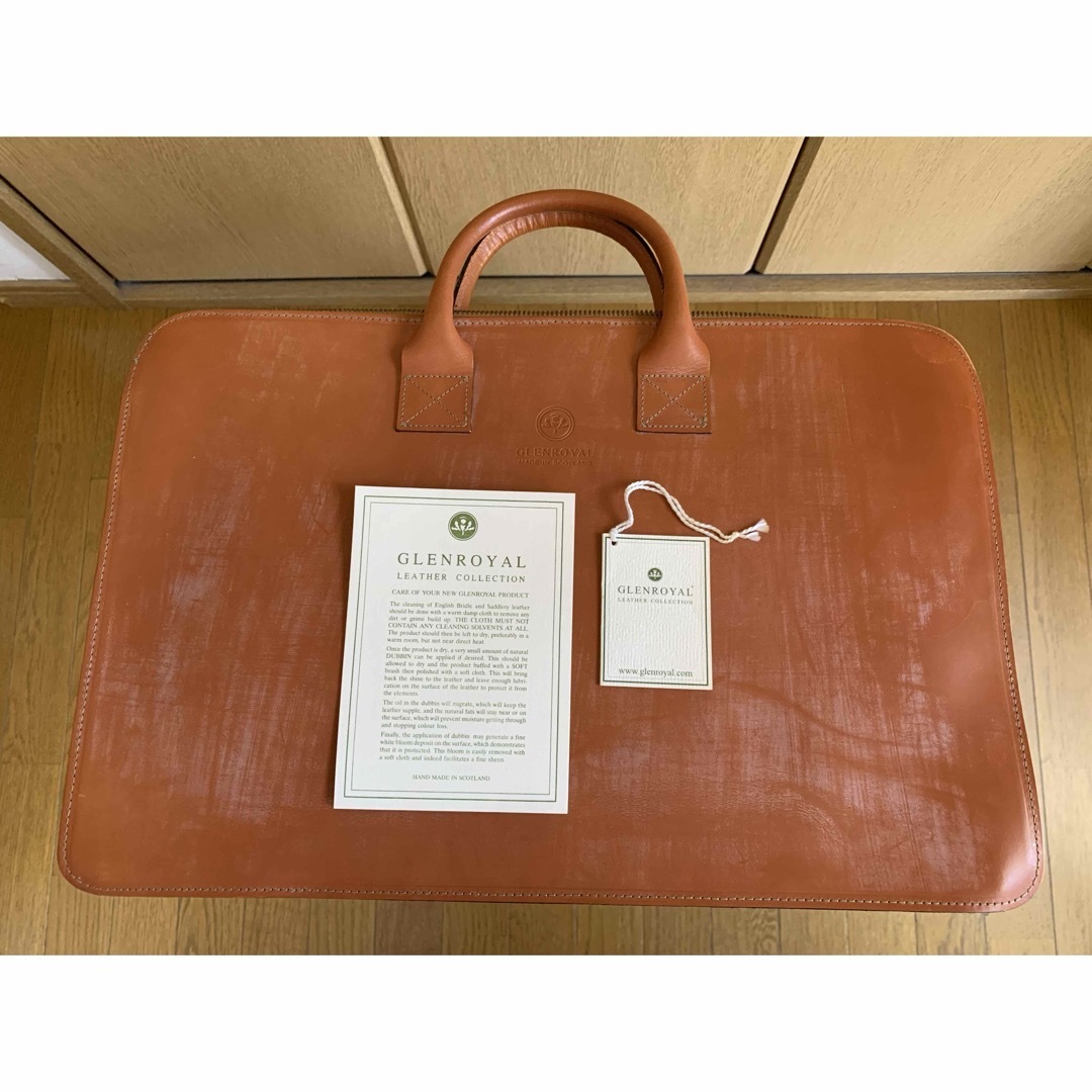 GLENROYAL(グレンロイヤル)のグレンロイヤル　ライトウェイトブリーフケース OXFORD TAN メンズのバッグ(ビジネスバッグ)の商品写真