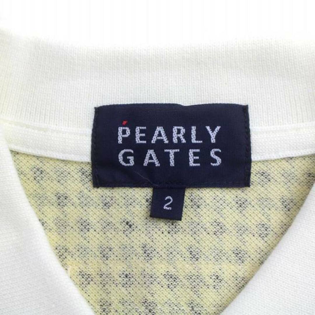 PEARLY GATES(パーリーゲイツ)のパーリーゲイツ ゴルフウェア ポロシャツ 千鳥柄 2 L 黄色 ベージュ スポーツ/アウトドアのスポーツ/アウトドア その他(その他)の商品写真