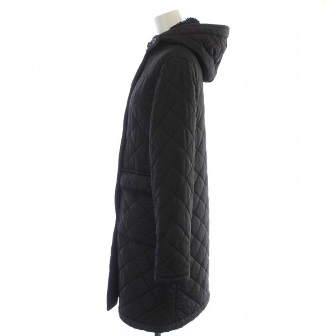 MACKINTOSH(マッキントッシュ)のマッキントッシュ 裏ボア フーディ キルティング コート ロング丈 36 S 黒 レディースのジャケット/アウター(その他)の商品写真