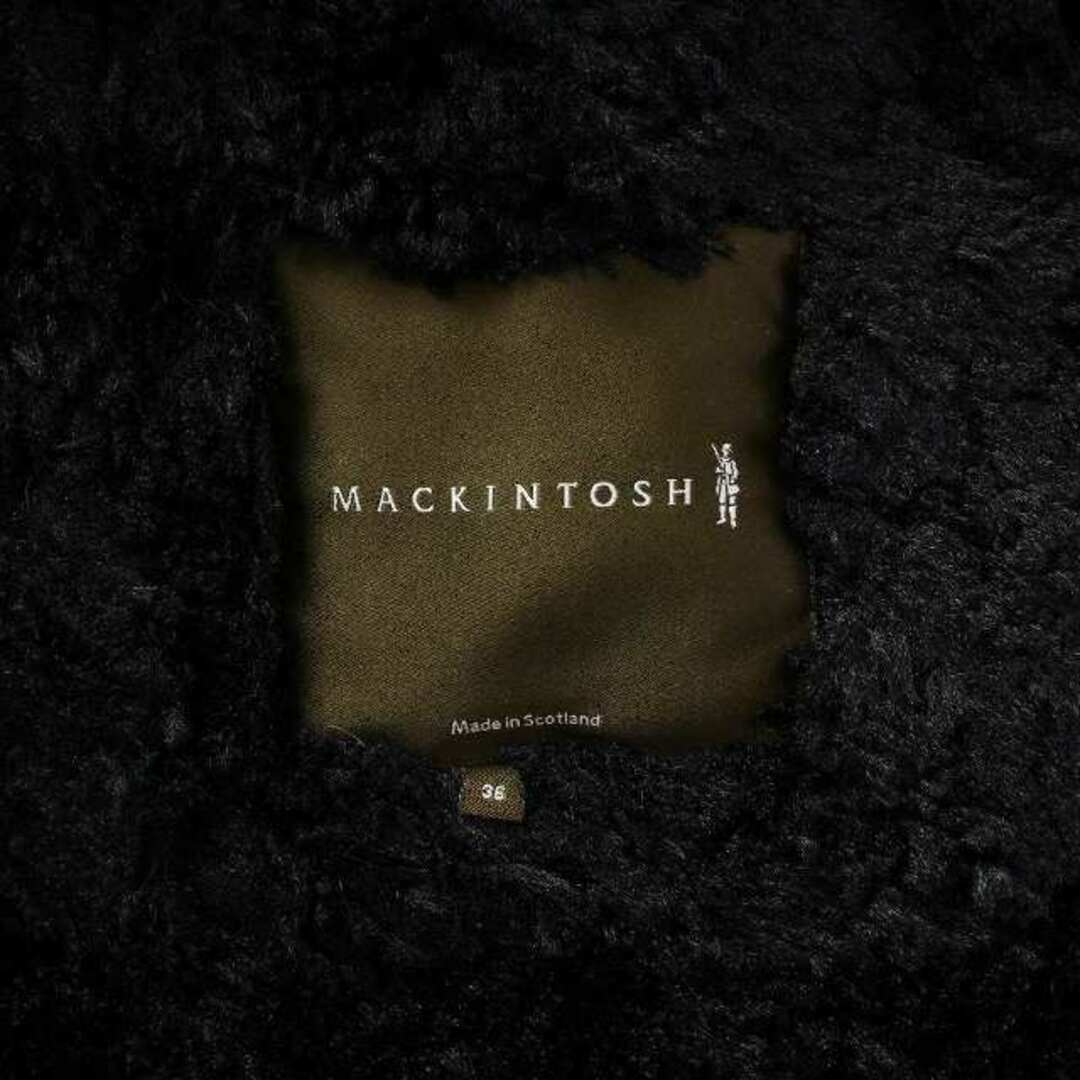 MACKINTOSH(マッキントッシュ)のマッキントッシュ 裏ボア フーディ キルティング コート ロング丈 36 S 黒 レディースのジャケット/アウター(その他)の商品写真