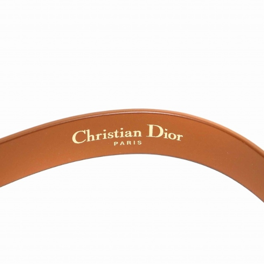 Christian Dior(クリスチャンディオール)のクリスチャンディオール 30 モンテーニュ ブレスレット レザー ダブル 茶 レディースのアクセサリー(ブレスレット/バングル)の商品写真