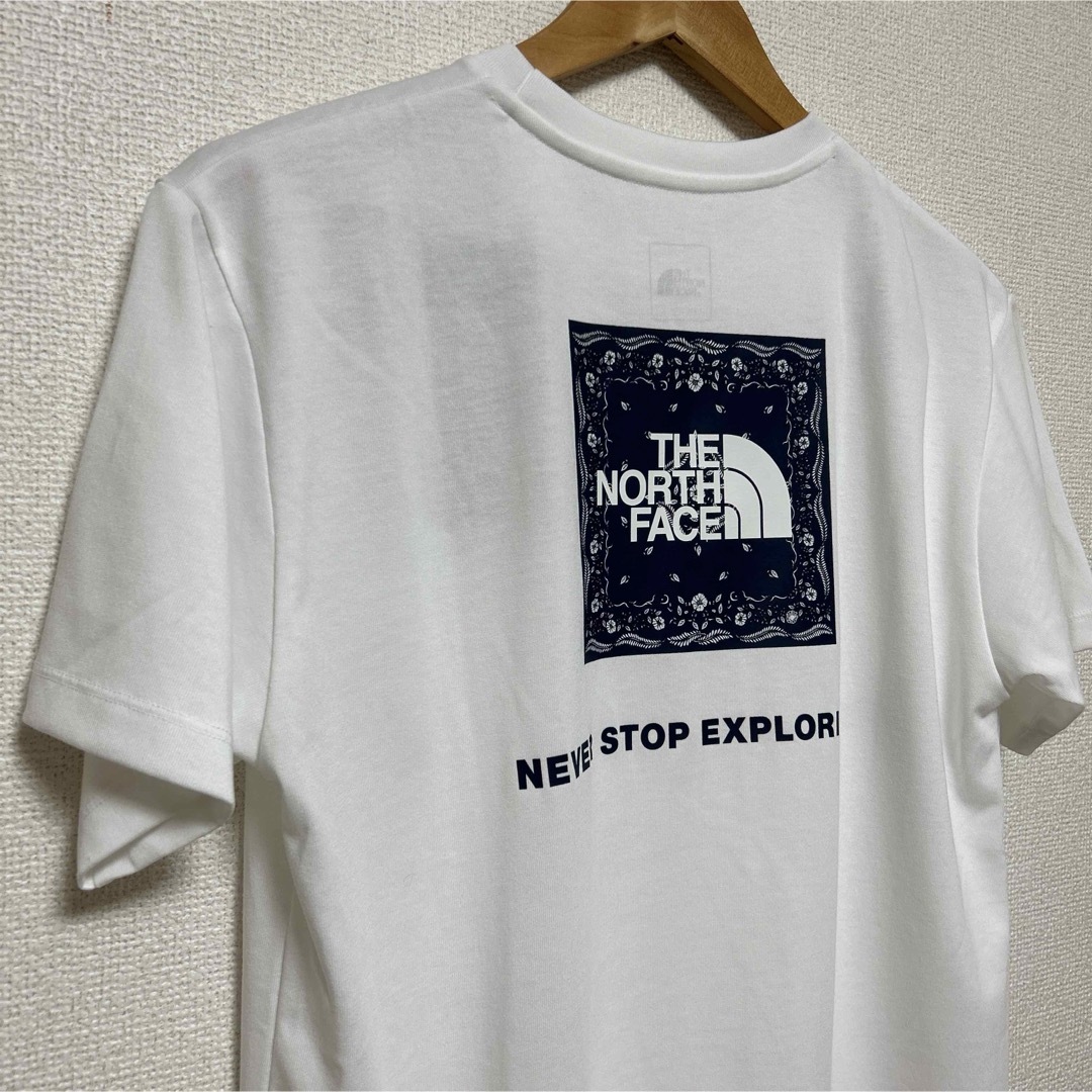 THE NORTH FACE(ザノースフェイス)のノースフェイス  ショートスリーブバンダナスクエアロゴティー レディース レディースのトップス(Tシャツ(半袖/袖なし))の商品写真