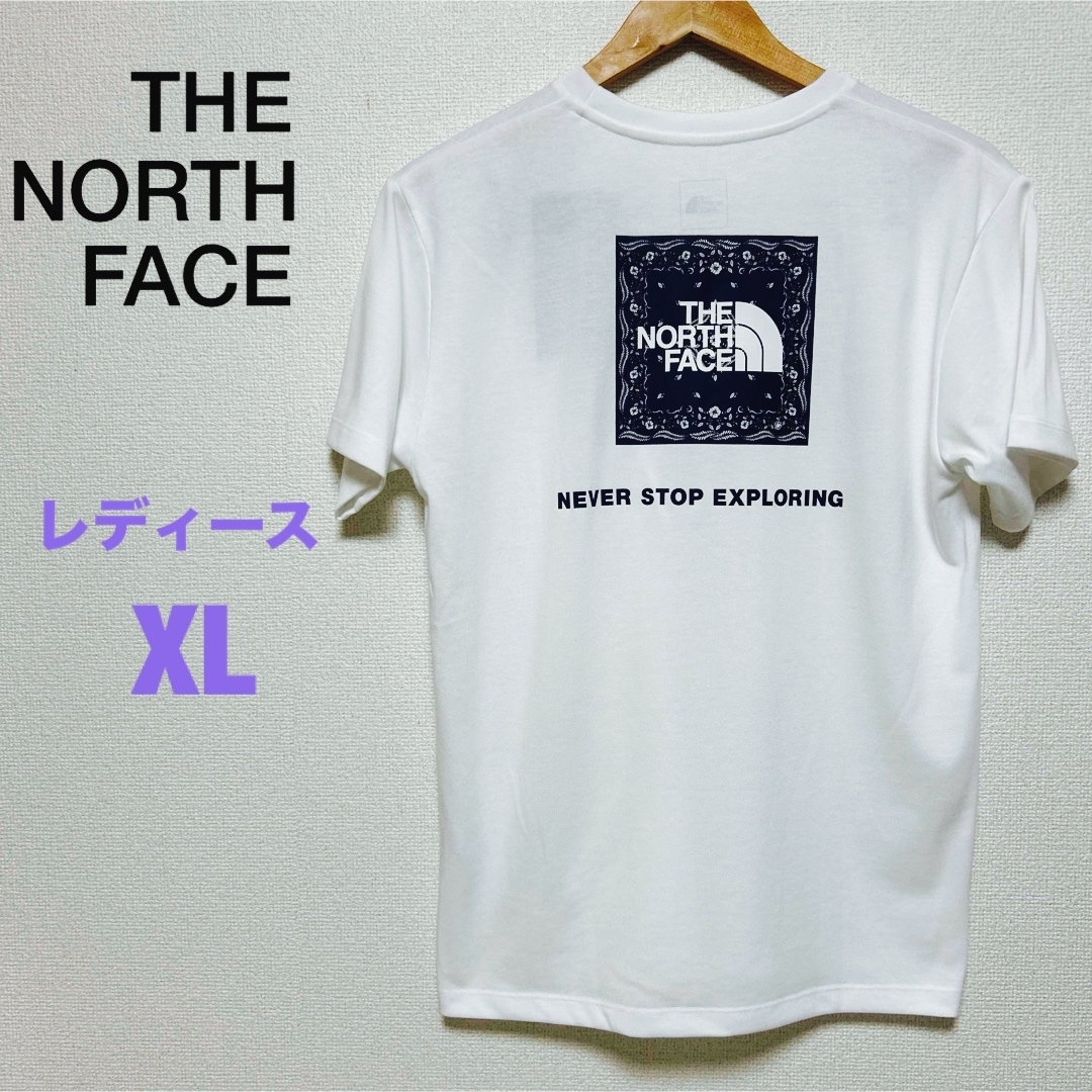 THE NORTH FACE(ザノースフェイス)のノースフェイス  ショートスリーブバンダナスクエアロゴティー レディース レディースのトップス(Tシャツ(半袖/袖なし))の商品写真