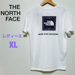 ザノースフェイス(THE NORTH FACE)のノースフェイス  ショートスリーブバンダナスクエアロゴティー レディース(Tシャツ(半袖/袖なし))