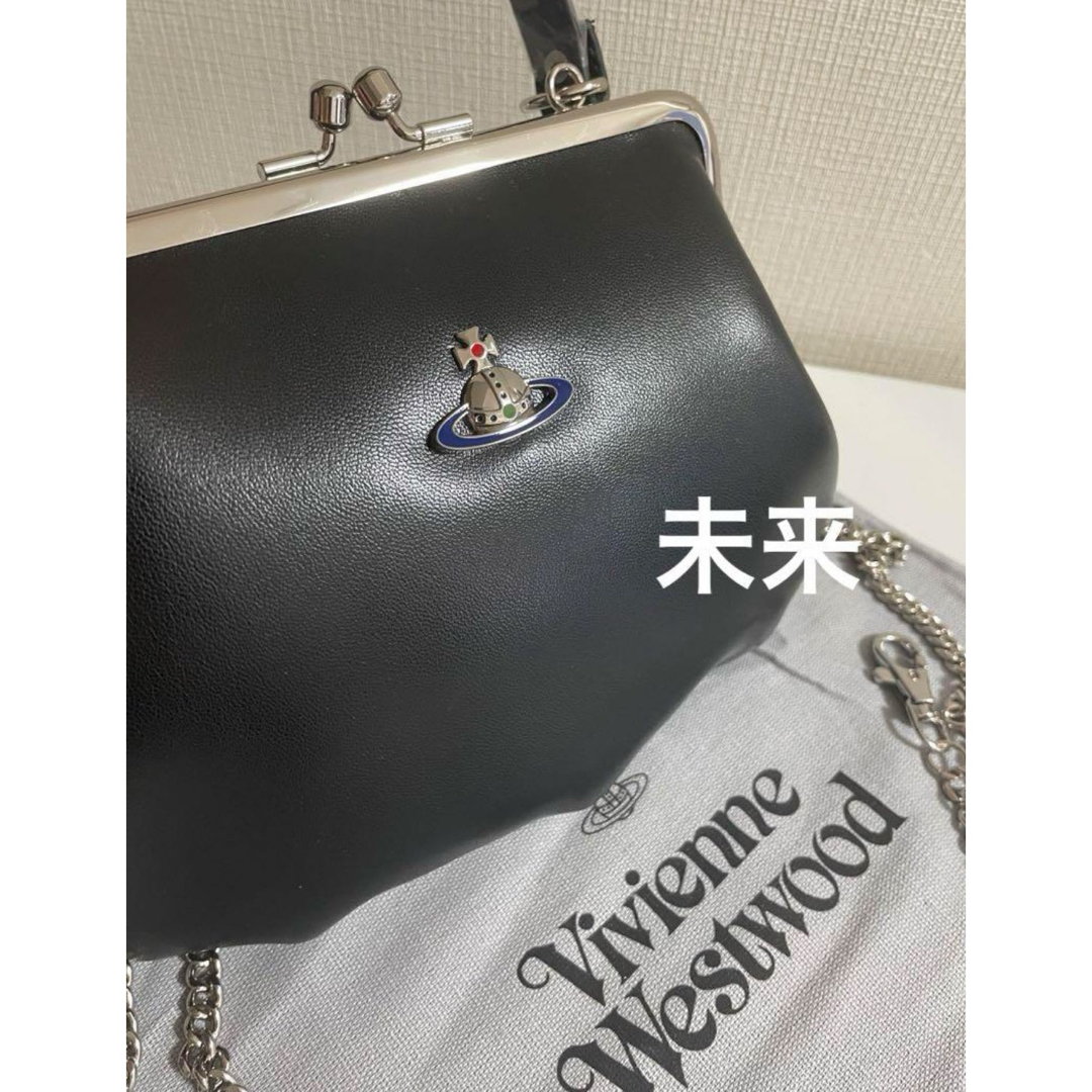 Vivienne Westwood(ヴィヴィアンウエストウッド)のVivienne Westwoodレザー がま口 2wayショルダーバッグ ミニ レディースのバッグ(ショルダーバッグ)の商品写真