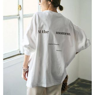 フレームワーク(FRAMeWORK)の【haru×FRAMeWORK】ロゴロンT2  ホワイト(Tシャツ(長袖/七分))