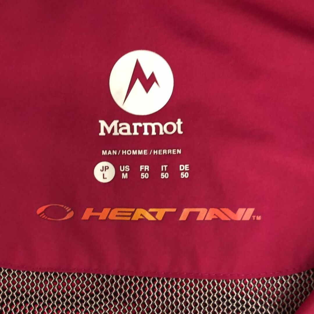 MARMOT(マーモット)のマーモット アウトドア 長袖 ジップパーカー L ブラック×ピンク系 MARMOT メンズ 古着 【240310】 メンズのトップス(パーカー)の商品写真