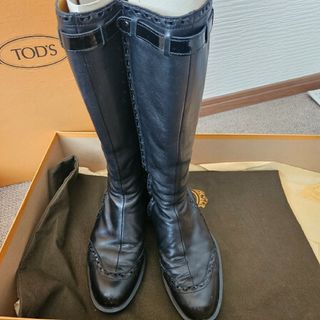 トッズ(TOD'S)のTOD'S　ブーツ　35.5 　黒　トッズ(ブーツ)