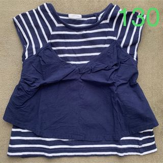 GU - デザインTシャツ 130 女の子 夏服