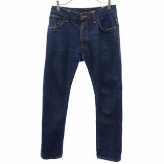 ヌーディジーンズ(Nudie Jeans)のヌーディージーンズ ストレートデニムパンツ W30 ネイビー Nudie Jeans ジーパン メンズ 古着 【240310】(デニム/ジーンズ)