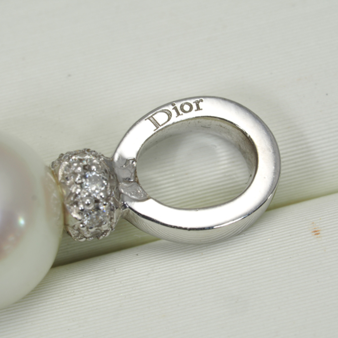 Dior(ディオール)のディオール ペンダント トップ パール 真珠 8.0mm ダイヤ ダイヤモンド  K18WG  レディースのアクセサリー(その他)の商品写真