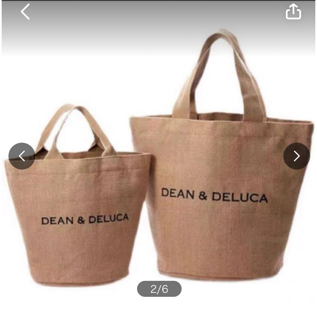 DEAN & DELUCA(ディーンアンドデルーカ)の新品　ディーン＆デルーカ ジュートマーケットトートバッグジュートバッグ Sサイズ レディースのバッグ(トートバッグ)の商品写真