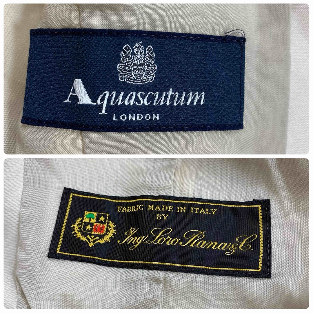 AQUA SCUTUM(アクアスキュータム)の★AQUASCUTUM★新品★スラブファンシージャケット  ロロピアーナ レディースのジャケット/アウター(ノーカラージャケット)の商品写真