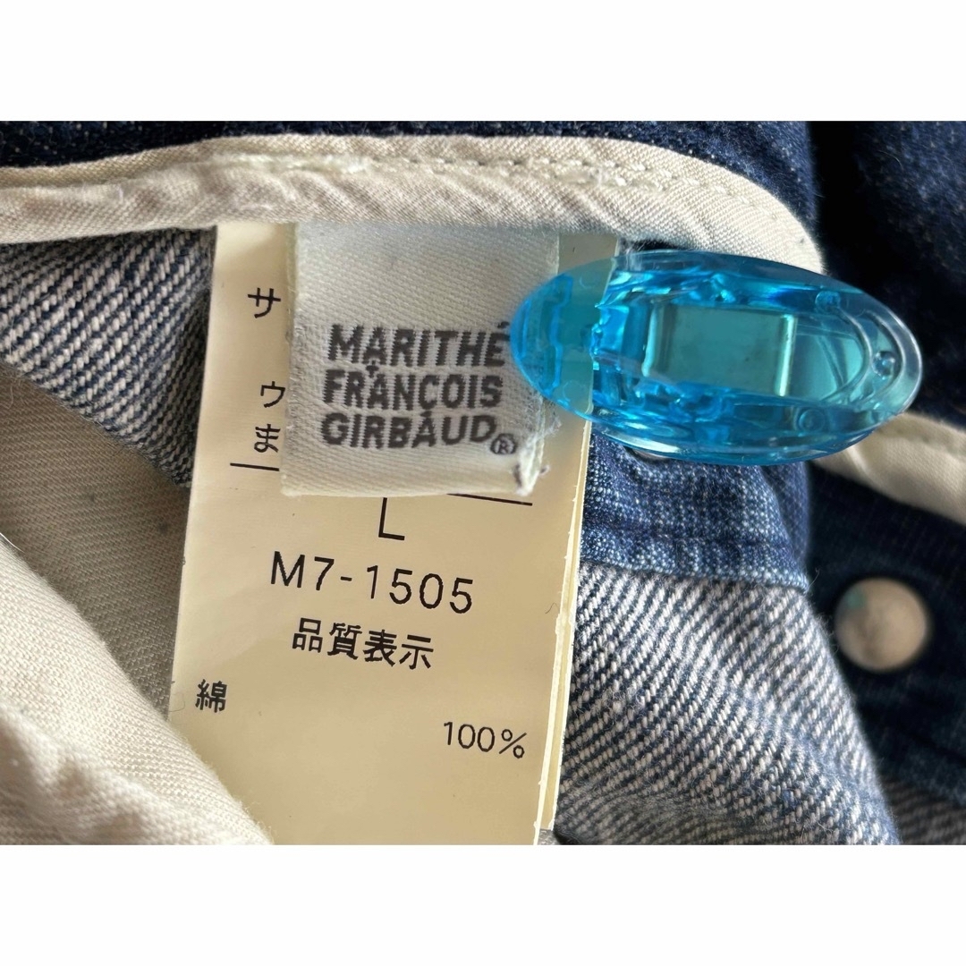 MARITHE + FRANCOIS GIRBAUD(マリテフランソワジルボー)の希少GIRBAUD ストーンウォッシュ加工　ダブルクロージャーデニムパンツ L メンズのパンツ(デニム/ジーンズ)の商品写真