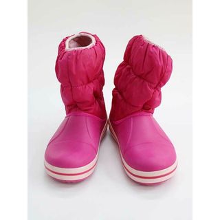 クロックス(crocs)の【値下げ!】▼クロックス/crocs▼20cm(J12) ブーツ ピンク  【中古】子供 キッズ kids 女の子 女の子 冬 921132 shoes(ブーツ)