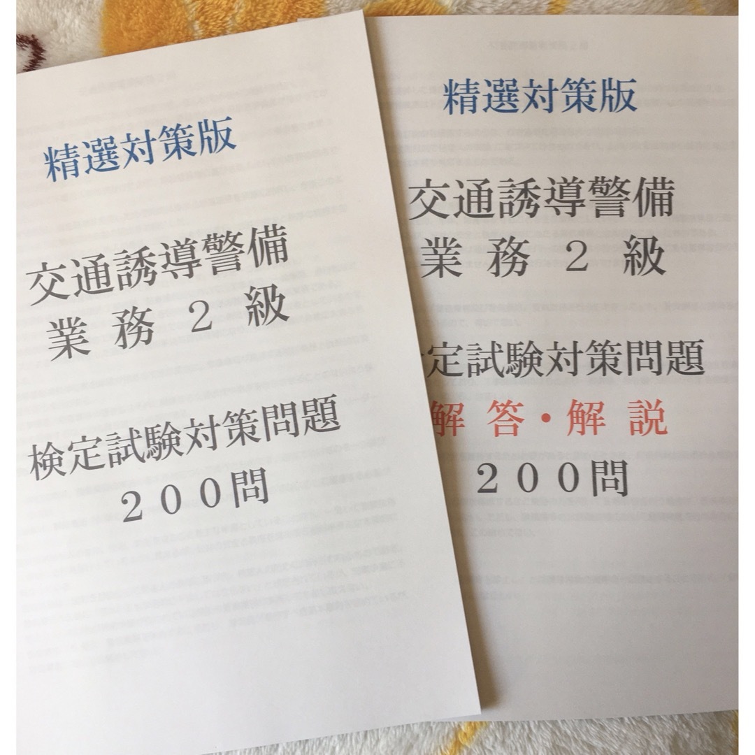 交通誘導警備業務２級　検定試験対策問題 エンタメ/ホビーの本(資格/検定)の商品写真