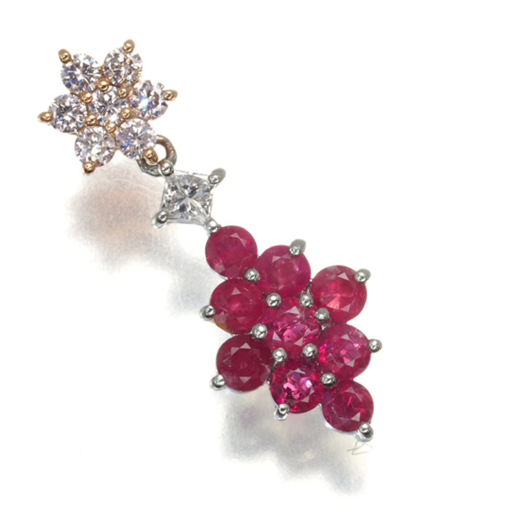 GSTV ペンダント トップ ルビー 0.30ct ダイヤ ダイヤモンド GSTV ペンダント トップ ルビー 0.30ct ダイヤ ダイヤモンド
