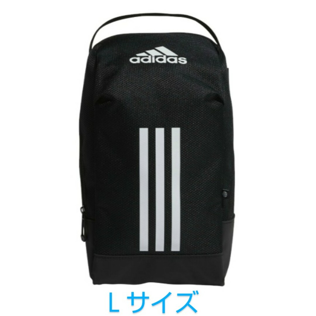 adidas(アディダス)の新品★アディダス★シューズケース★シューズバッグ★adidas★ブラック★Ｌ スポーツ/アウトドアのスポーツ/アウトドア その他(その他)の商品写真