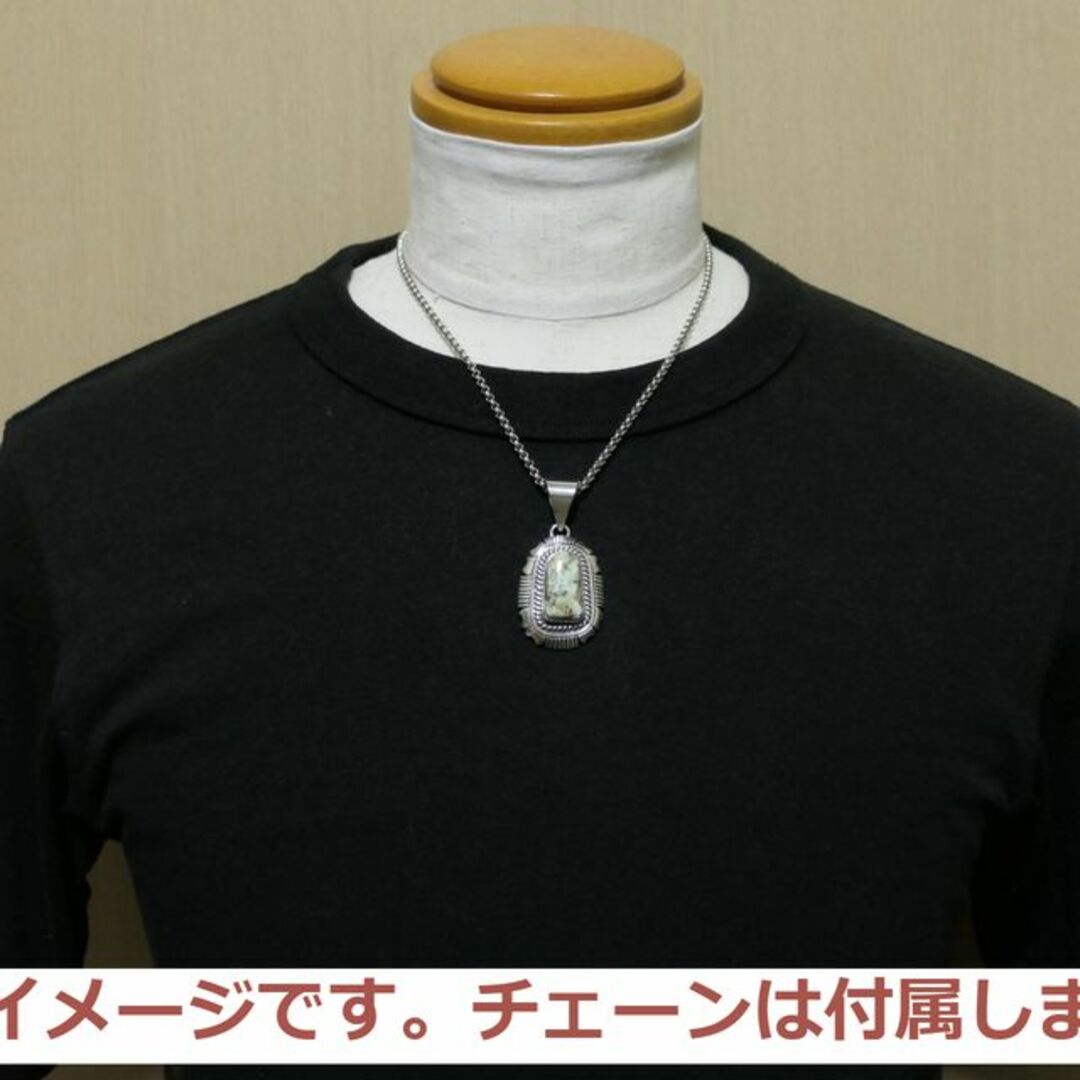 美品 ナバホ T.ETSITTY刻印 ターコイズ ネックレス トップ 美品 ナバホ T.ETSITTY刻印 ターコイズ ネックレス トップ