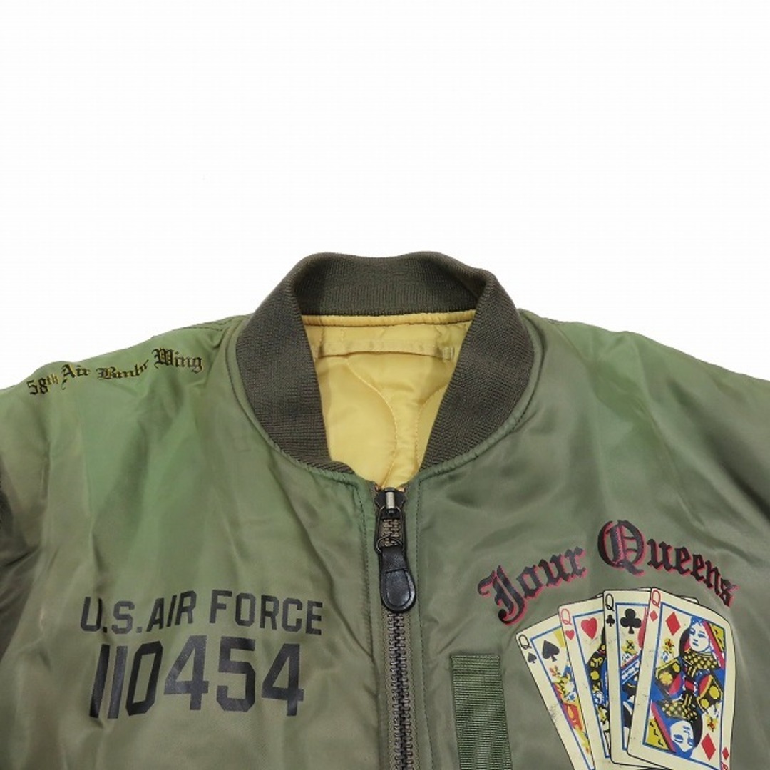 AVIREX(アヴィレックス)のAVIREX 58th BOMB SQ Four Queens ボムジャケット メンズのジャケット/アウター(フライトジャケット)の商品写真