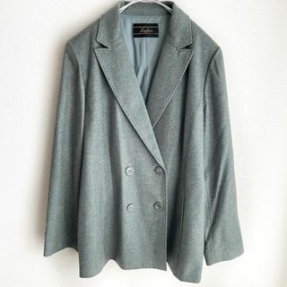 レリアン(leilian)のLeilian JOHNSTONS コラボ品カシミヤ コート 裏地付 17＋(チェスターコート)