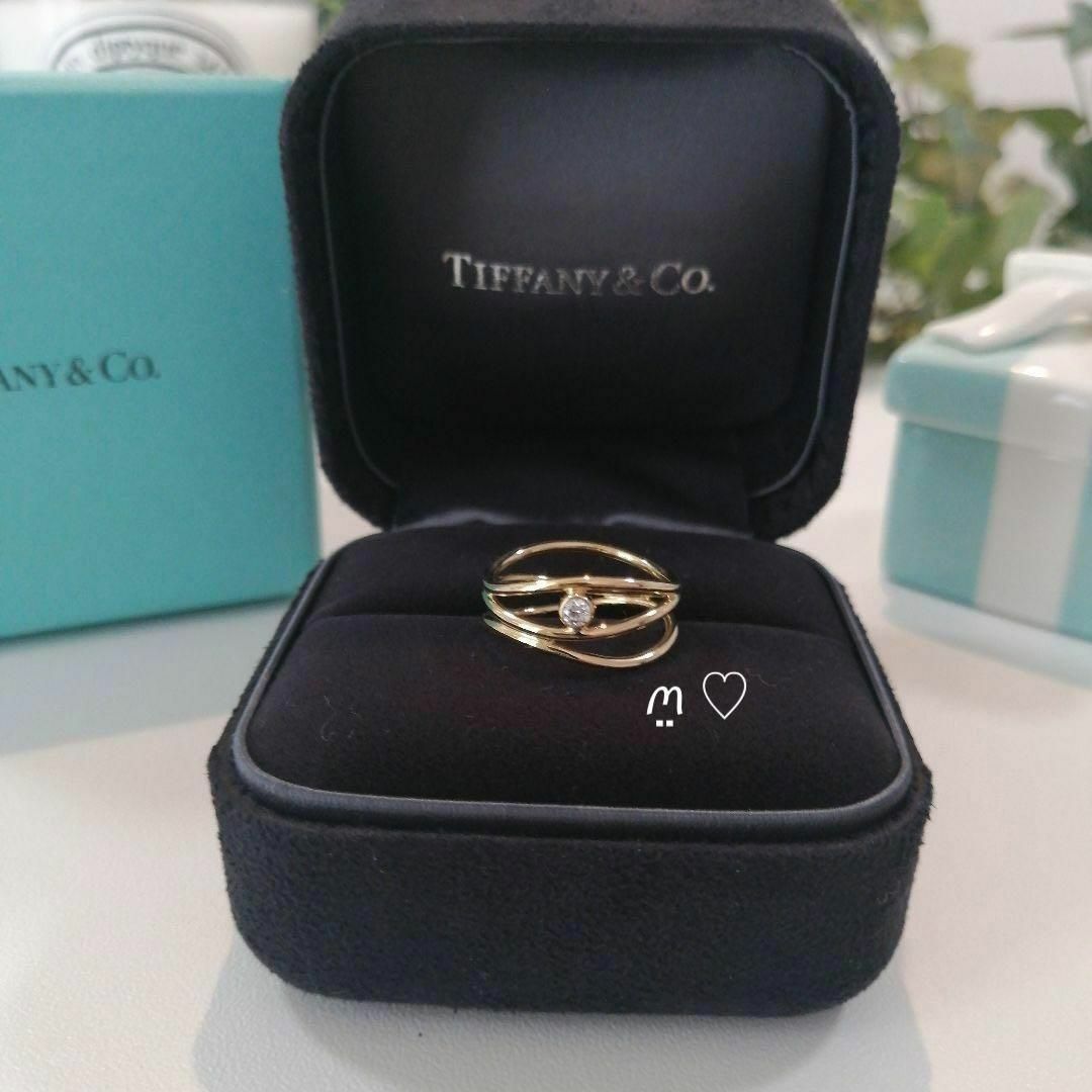 Tiffany & Co.(ティファニー)のティファニー　ウェーブ3ロウダイヤモンドリング　7号　K18ゴールド　3連　現行 レディースのアクセサリー(リング(指輪))の商品写真