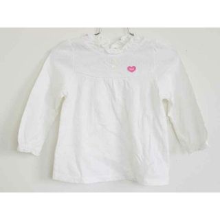 ミキハウス(mikihouse)の†ミキハウス/mikihouse†90cm 長袖Tシャツ/長袖カットソー/ロンT 白【中古】子供服 キッズ kids ベビー服 baby 女の子 春秋 423032 tops(Ｔシャツ)