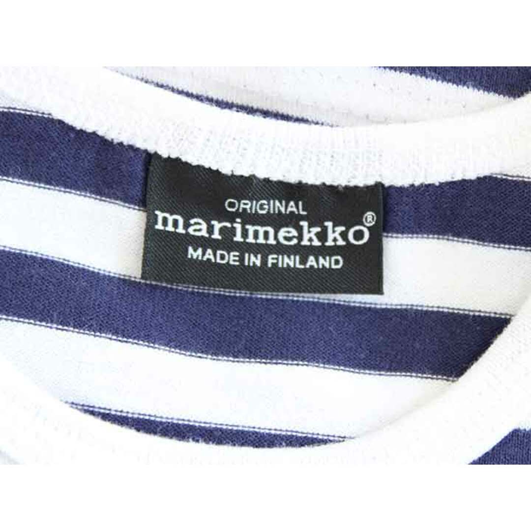 marimekko(マリメッコ)の†マリメッコ/ｍarimekko†80cm 長袖Tシャツ/長袖カットソー/ロンT 紺×白【中古】子供服 キッズ kids ベビー服 baby 男の子 女の子 春秋 tops 612042 キッズ/ベビー/マタニティのベビー服(~85cm)(Ｔシャツ)の商品写真