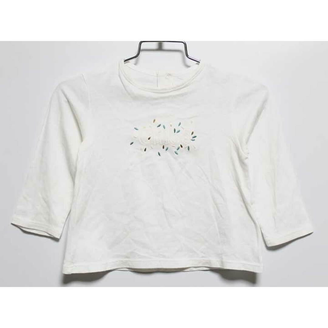 Chloe(クロエ)の‡クロエ/Chloe‡85cm 長袖Tシャツ/長袖カットソー/ロンT 白系【中古】子供服 キッズ kids ベビー服 baby 女の子 春秋 tops 602042 キッズ/ベビー/マタニティのベビー服(~85cm)(Ｔシャツ)の商品写真