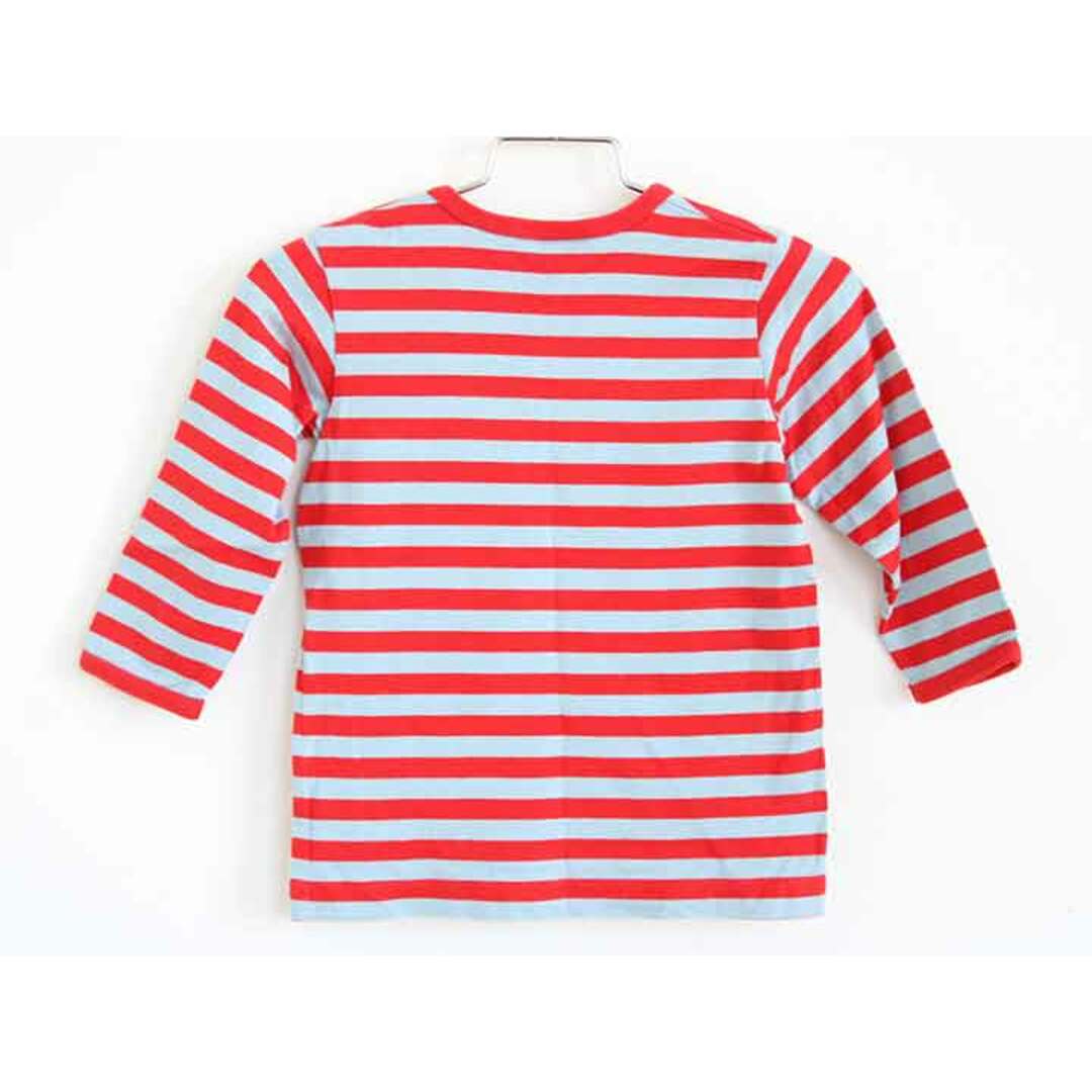 marimekko(マリメッコ)の†マリメッコ/ｍarimekko†80cm 長袖Tシャツ/長袖カットソー/ロンT 赤×グレー【中古】子供服 キッズ kids ベビー服 baby 男の子 女の子 春秋 tops 612042 キッズ/ベビー/マタニティのベビー服(~85cm)(Ｔシャツ)の商品写真