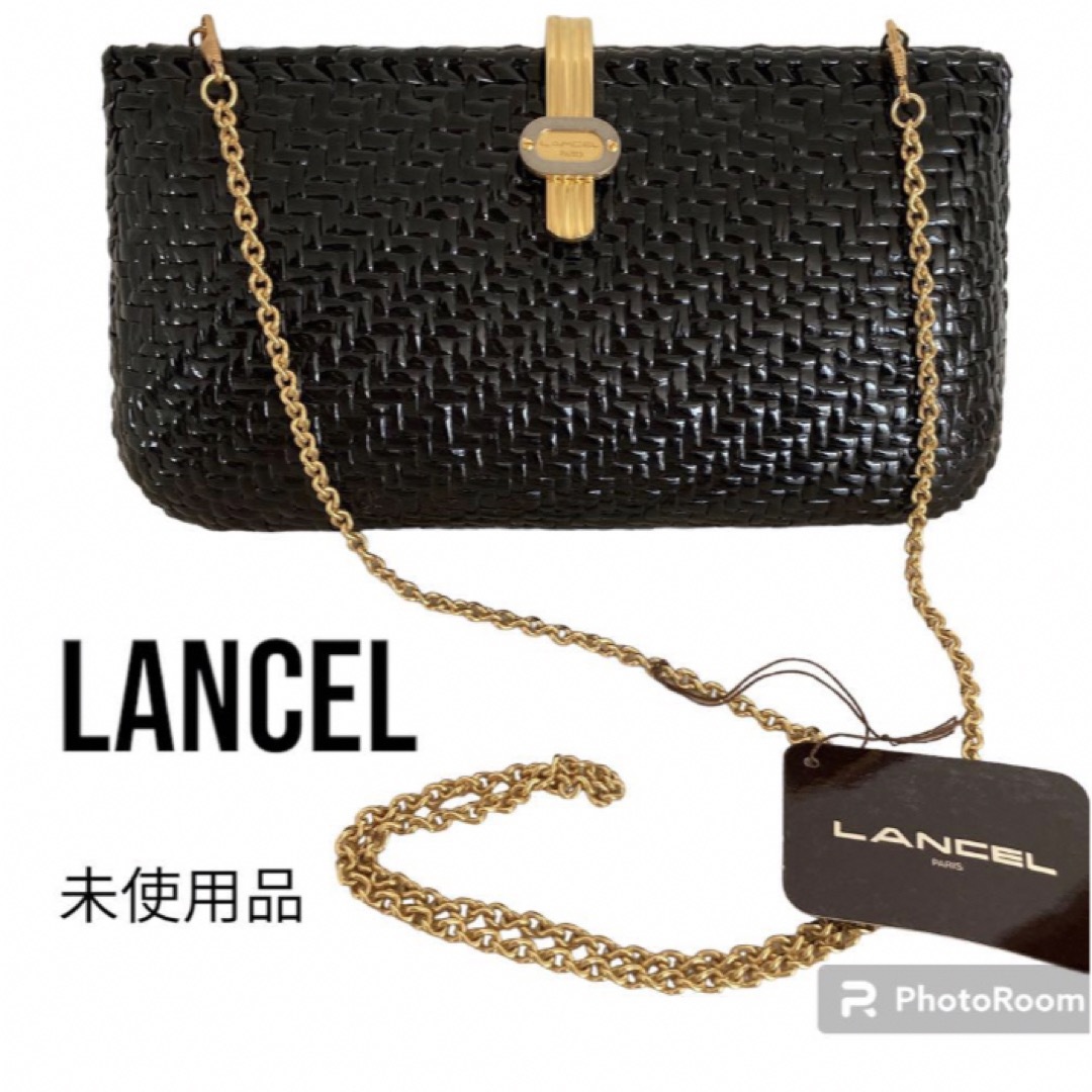 LANCEL(ランセル)のビンテージレトロ　ランセル　クラッチパーティーバッグ ゴールドチェーン レディースのバッグ(ショルダーバッグ)の商品写真