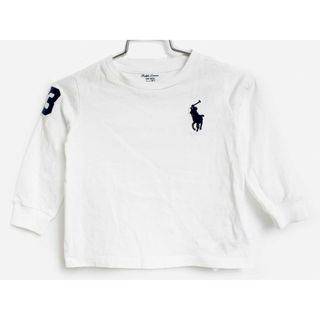 ラルフローレン(Ralph Lauren)の[ラルフローレン/Ralph Lauren]80cm 長袖カットソー/長袖Tシャツ/ロンT 白【中古】子供服 キッズ kids ベビー服 baby 男の子 女の子 春秋 tops 503042(Ｔシャツ)