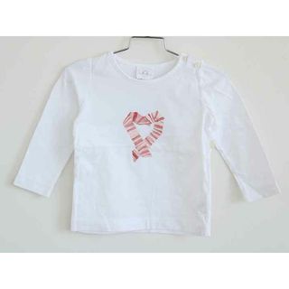 アニエスベー(agnes b.)の†アニエスb/アニエスベー/agnes b. ENFANT†90cm(2ans) 長袖Tシャツ/長袖カットソー/ロンT 白【中古】子供服 キッズ kids ベビー服 baby 女の子 春秋 tops 803042(Ｔシャツ)