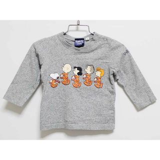 SHIPS - ‡シップス/SHIPS kids‡80cm 長袖Tシャツ/長袖カットソー/ロンT グレー スヌーピーコラボ【中古】子供服 キッズ kids ベビー服 baby 男の子 女の子 春秋 tops 503042