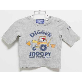 SHIPS - ‡シップス/SHIPS kids‡80cm 長袖Tシャツ/長袖カットソー/ロンT グレー スヌーピーコラボ 七分袖【中古】子供服 キッズ kids ベビー服 baby 男の子 女の子 春秋 tops 503042