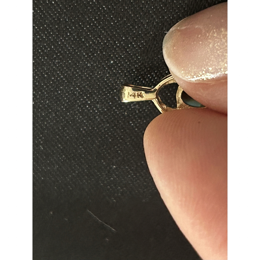 14k  オパール　ネックレス　トップ　ペンダント レディースのアクセサリー(チャーム)の商品写真