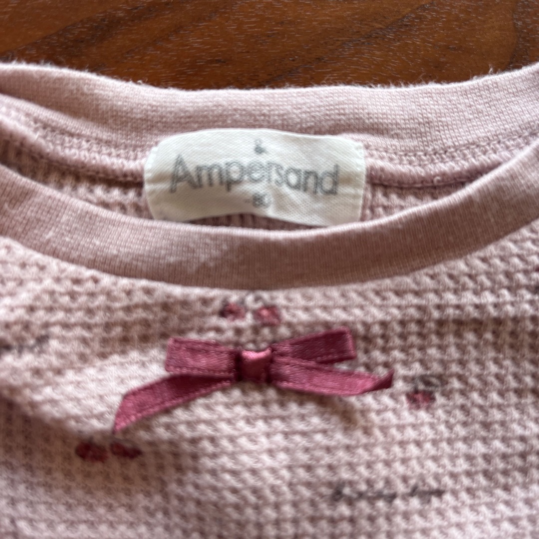 ampersand(アンパサンド)のアンパサンド パジャマ 80 ピンク キッズ/ベビー/マタニティのベビー服(~85cm)(パジャマ)の商品写真